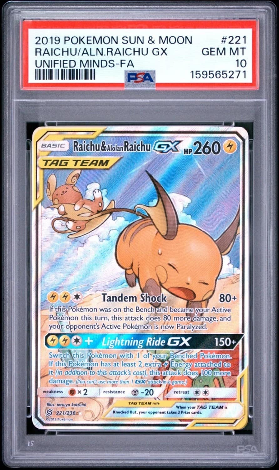 Raichu & Alolan Raichu Gx
