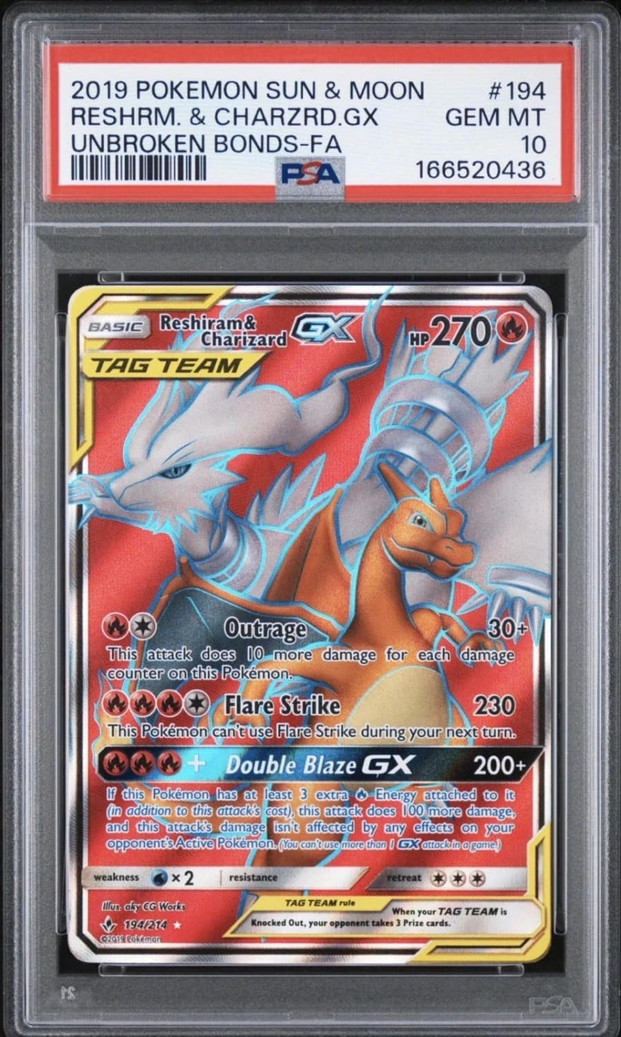 Reshiram & Charizard Gx