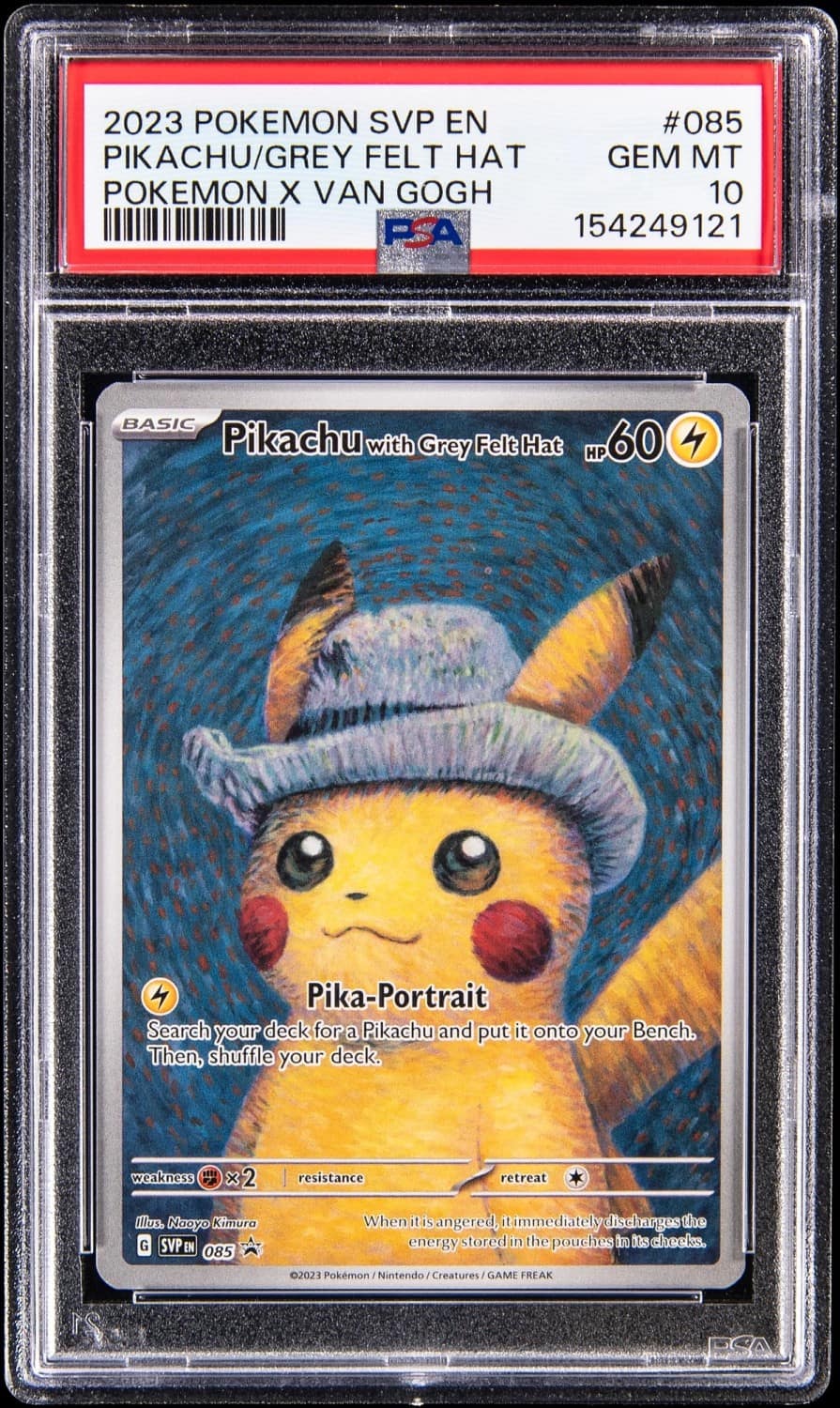 Pikachu/grey Felt Hat