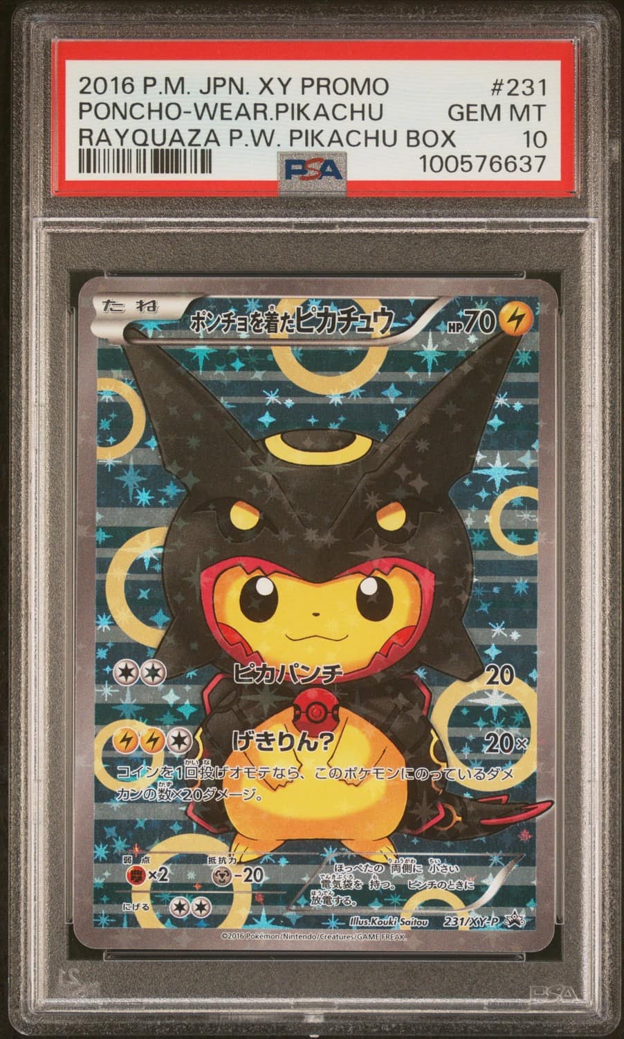 Poncho-Wearing Pikachu