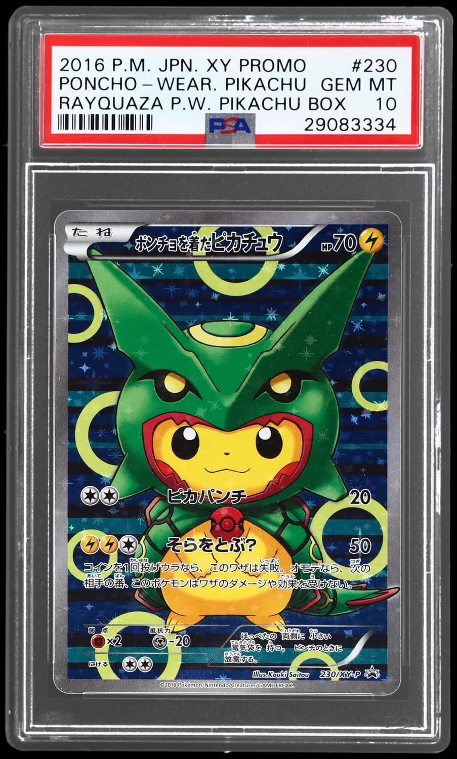Poncho-Wearing Pikachu