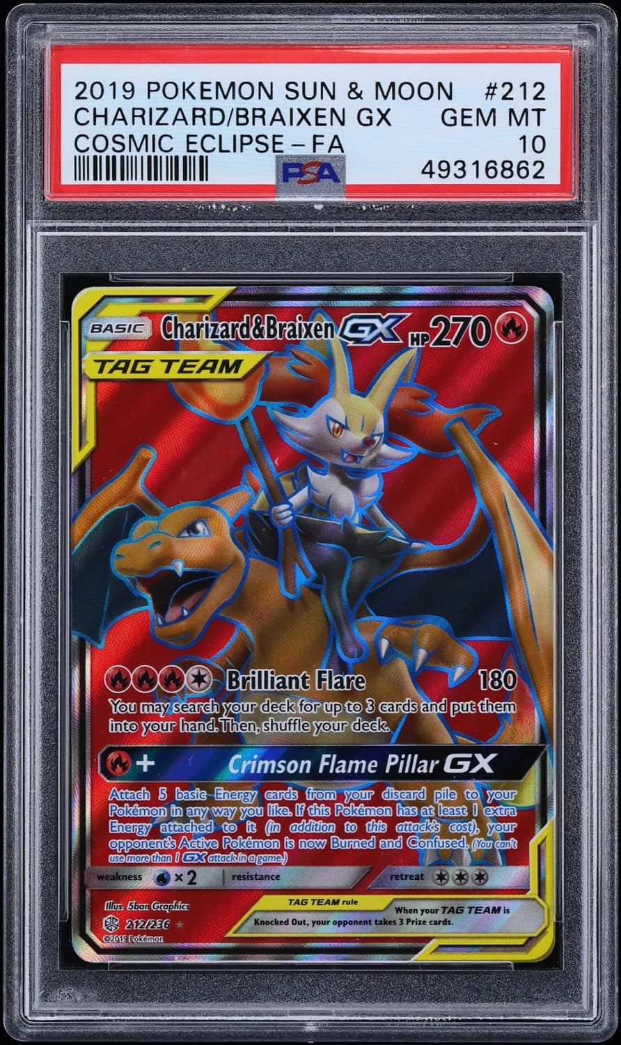 Charizard/braixen Gx