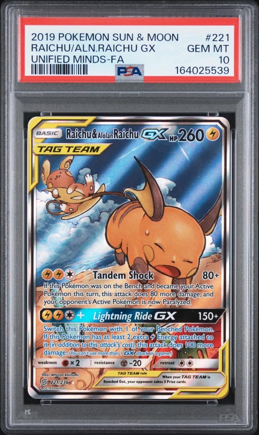 Raichu & Alolan Raichu Gx
