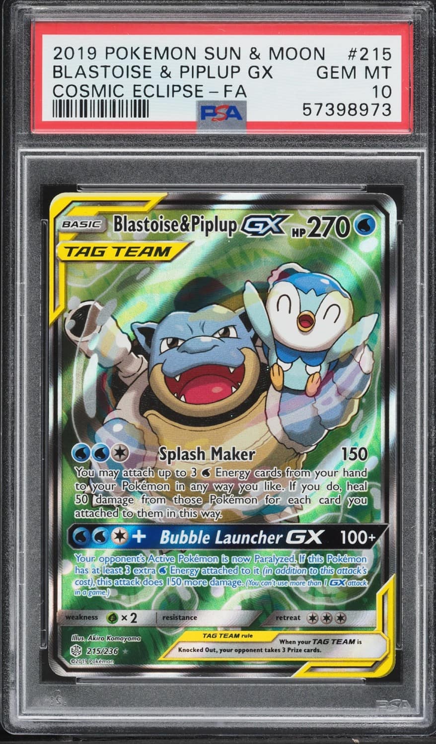 Blastoise & Piplup Gx