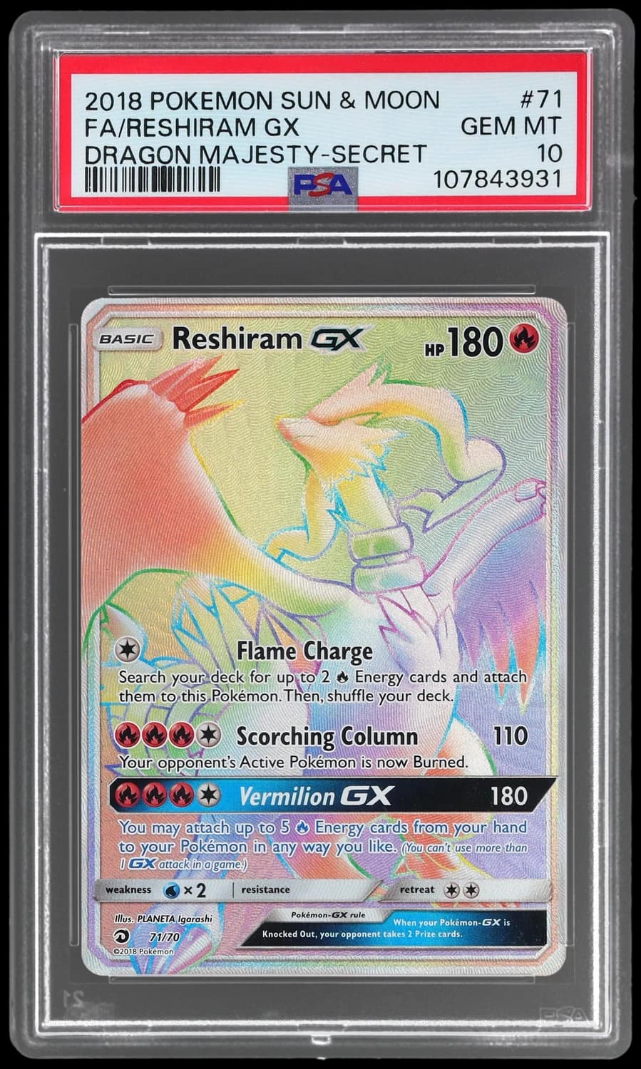 Reshiram Gx