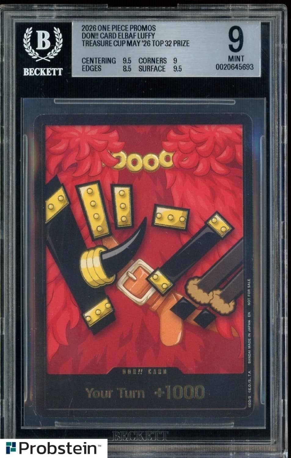 Don!! Card (elbaf Luffy)/(treasure Cup May '26 Top 32 Prize)