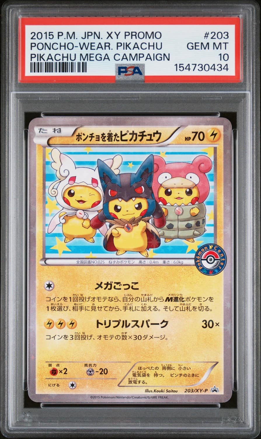 Poncho-Wear Pikachu