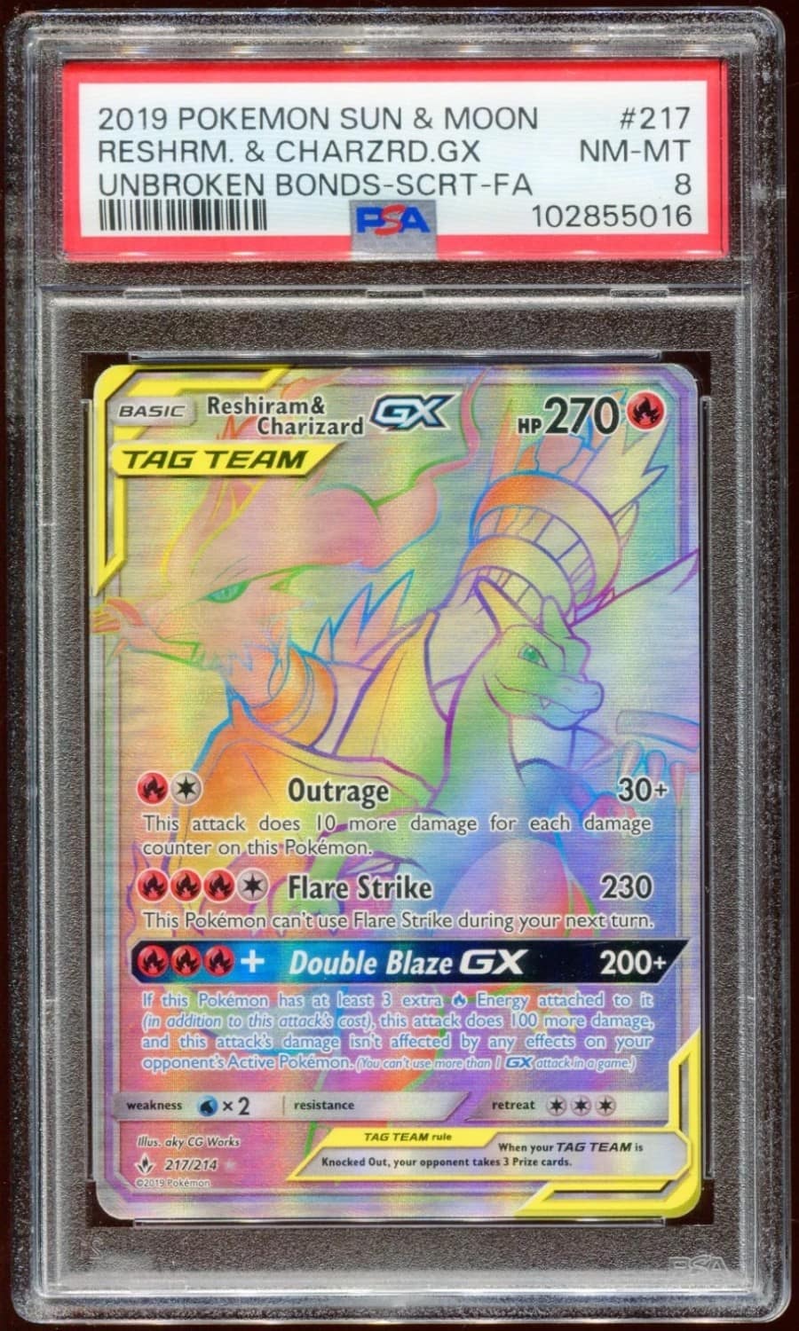 Reshiram & Charizard Gx
