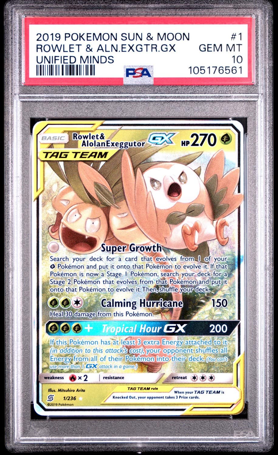 Rowlet & Alolan Exeggutor Gx