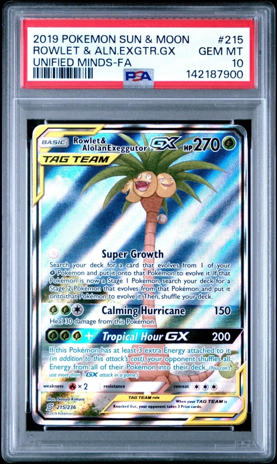 Rowlet & Alolan Exeggutor Gx