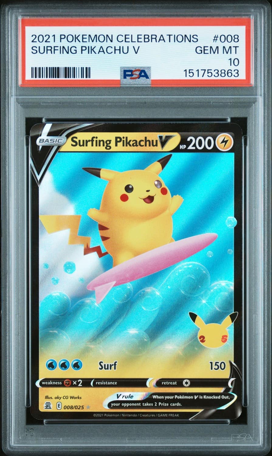 Surfing Pikachu V