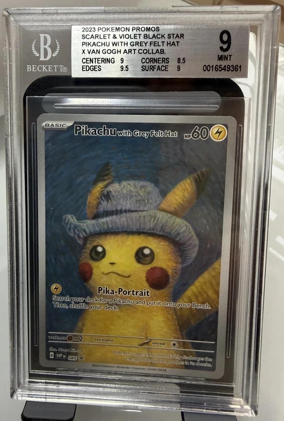 Pikachu/grey Felt Hat