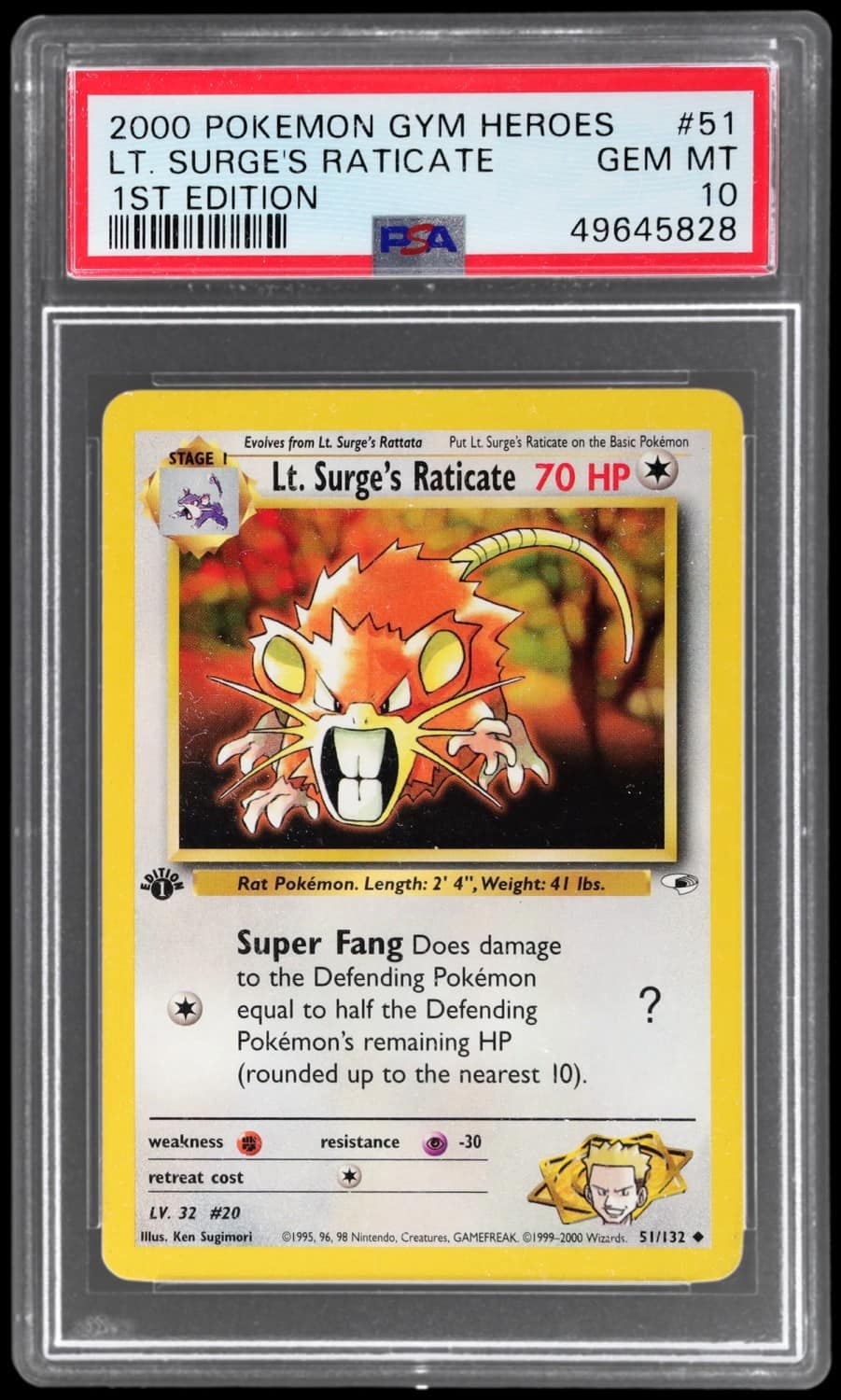 Lt. Surge'S Raticate