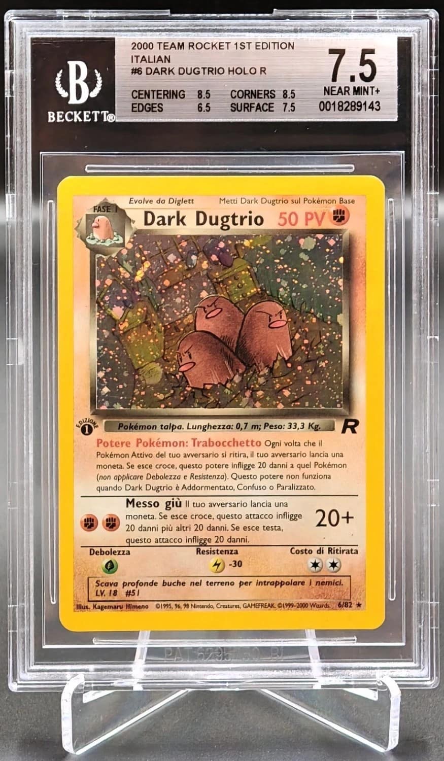 Dark Dugtrio Holo R