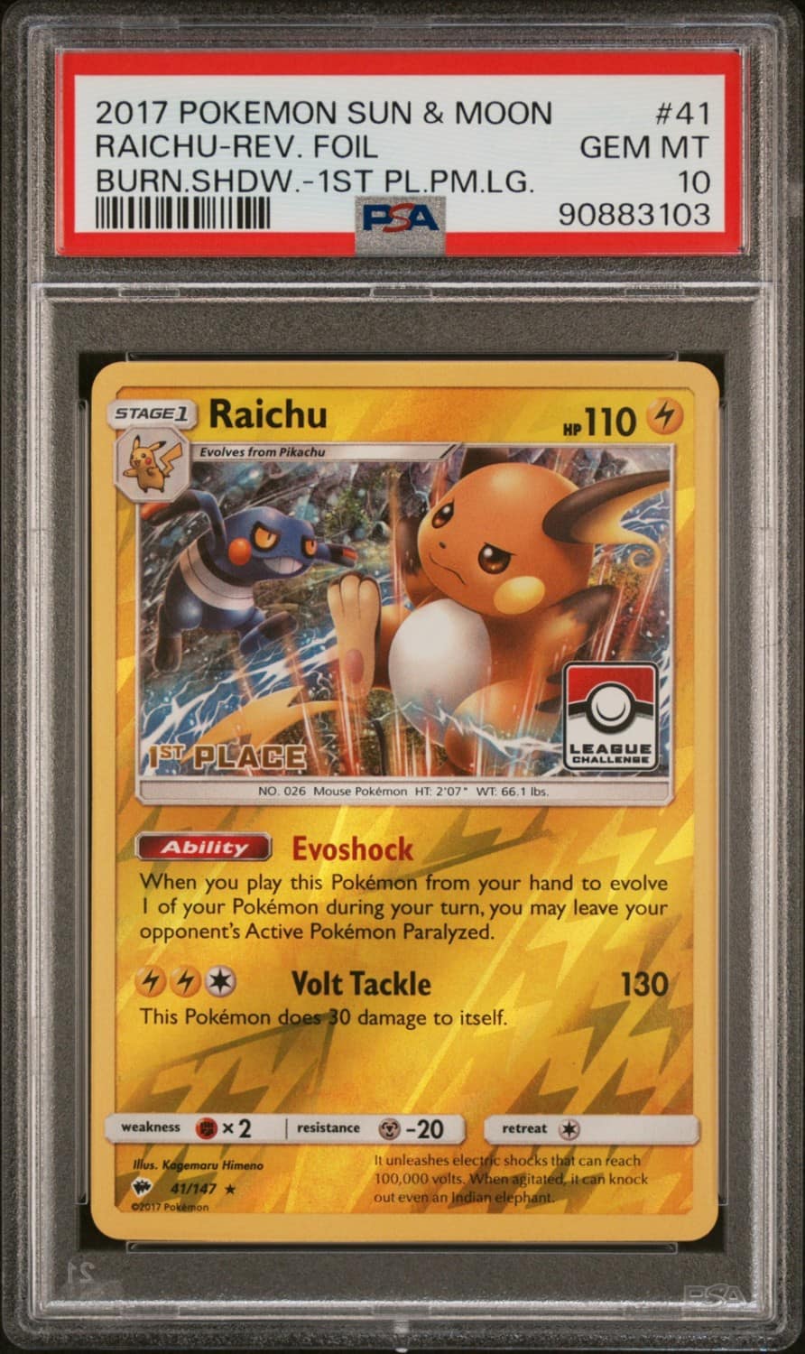 Raichu-Rev Revavroom. Foil