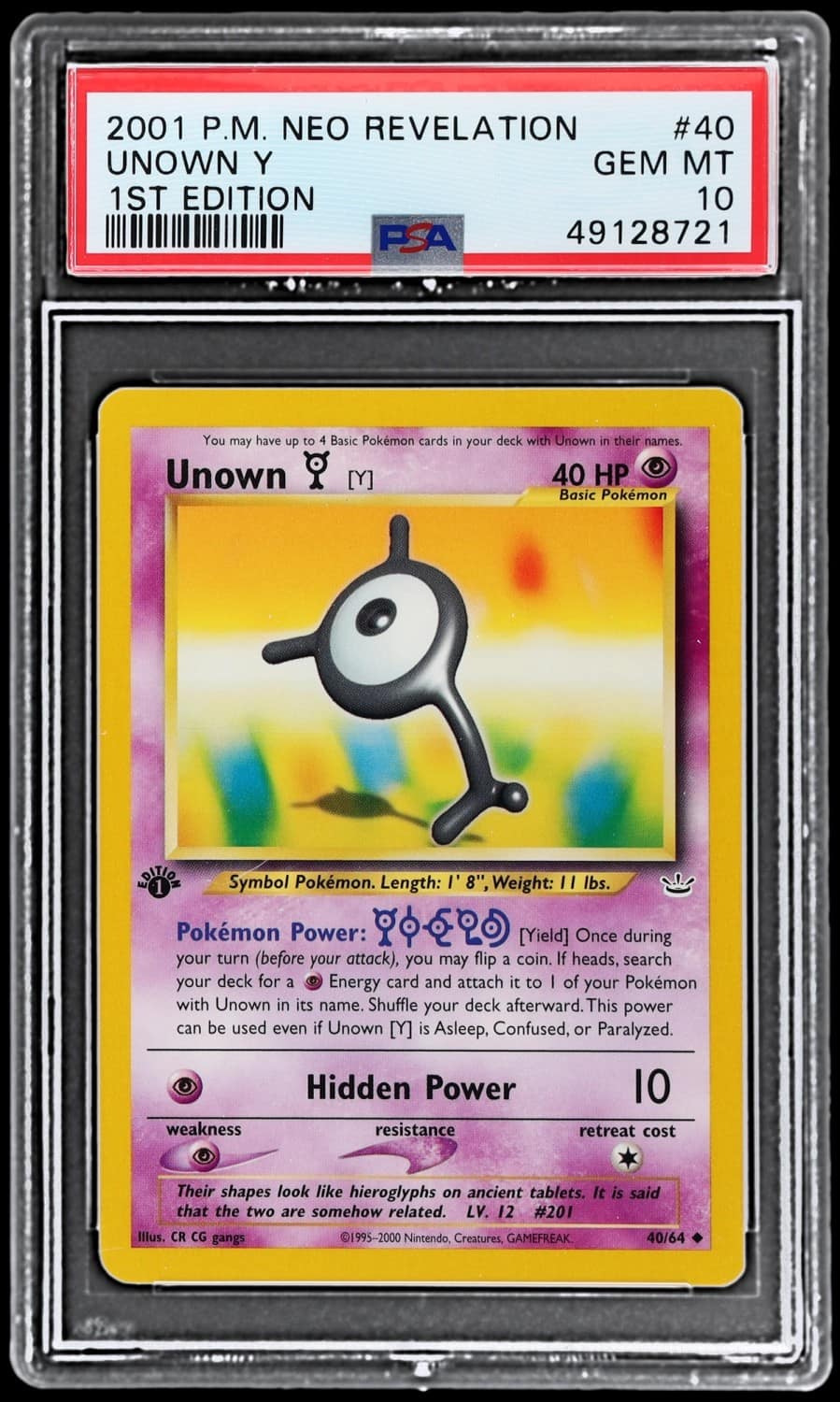 Unown Y