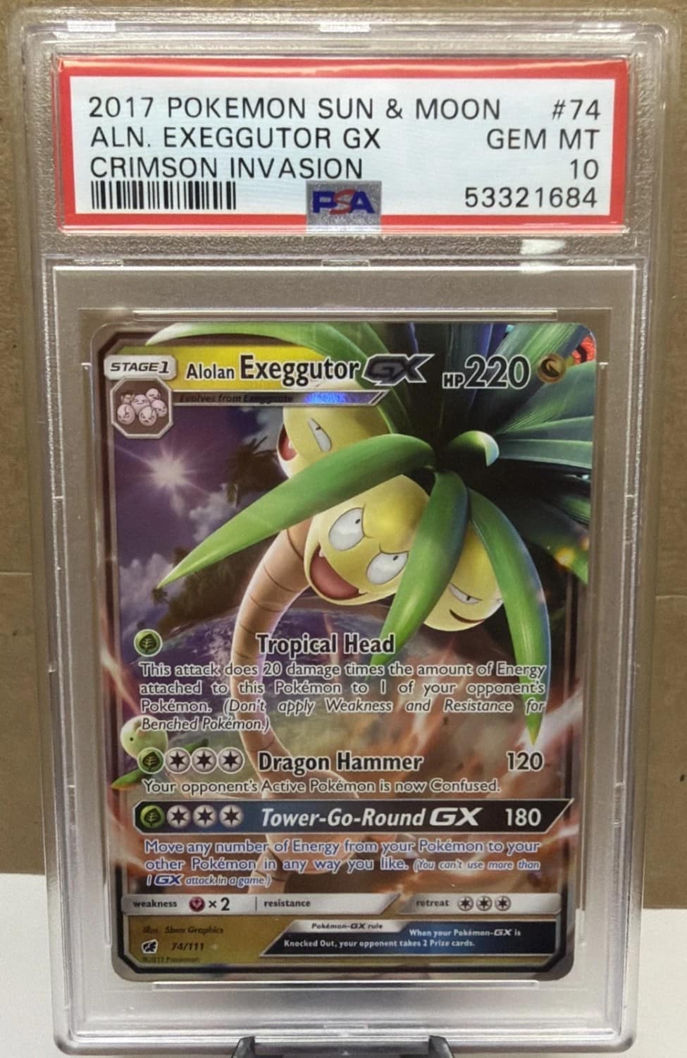 Aln. Exeggutor Gx