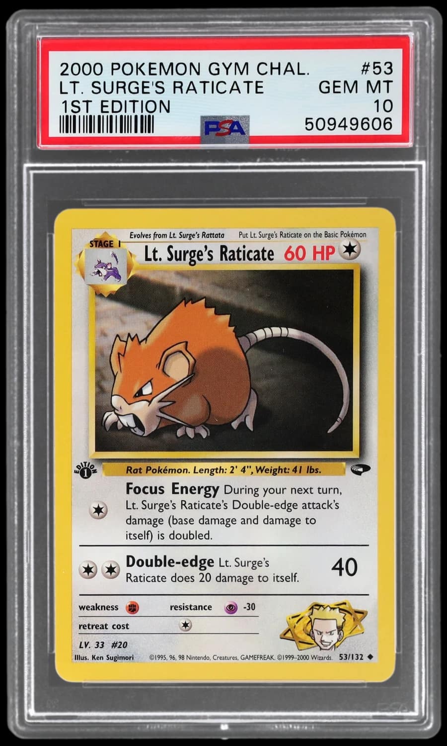 Lt. Surge'S Raticate