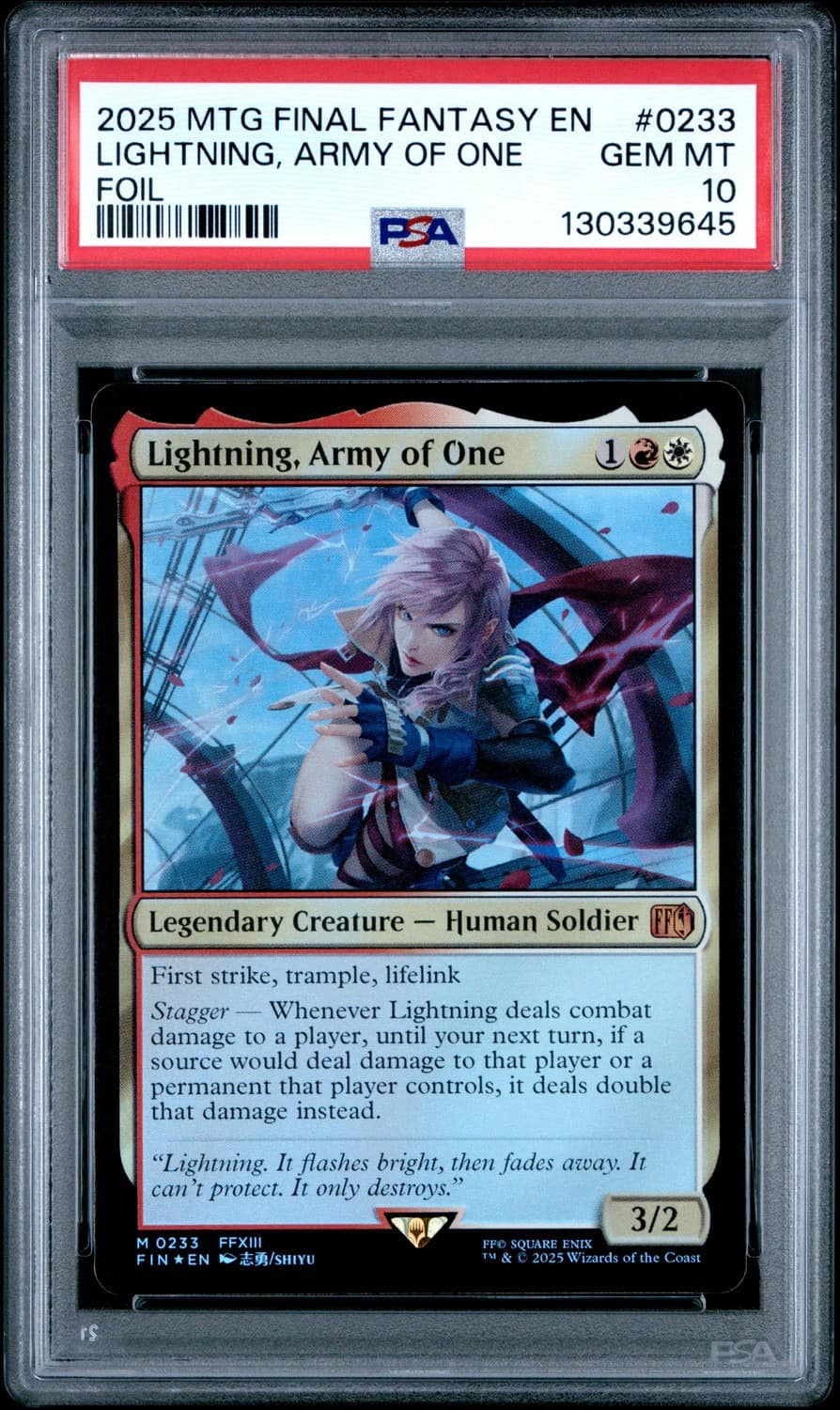 Lightning, Army Of One