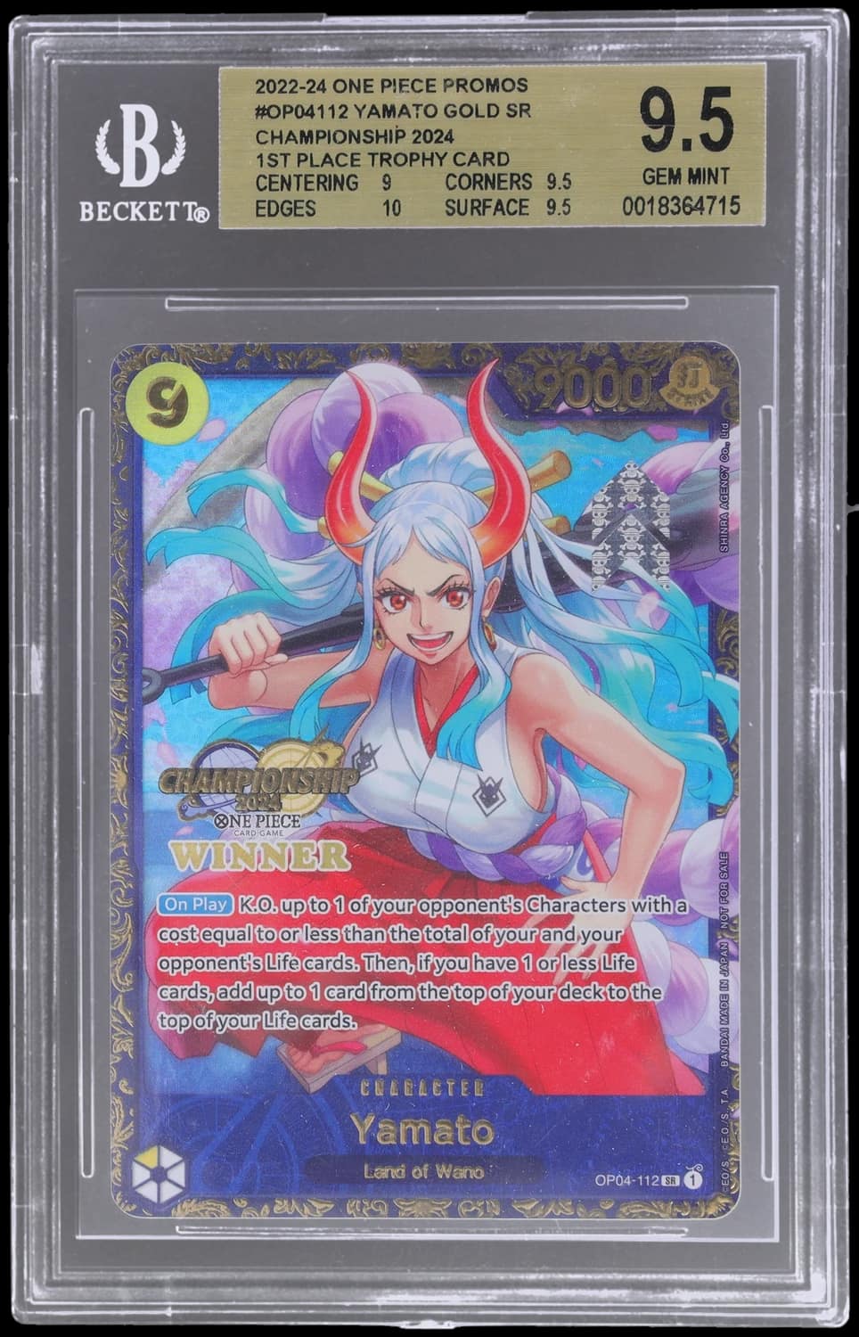 Yamato Gold Sr/(championship 2024 1st Place Trophy Card)