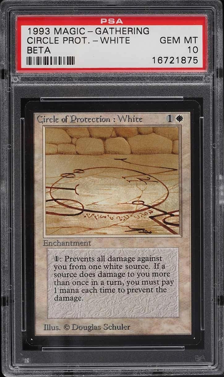 Circle/protect: White