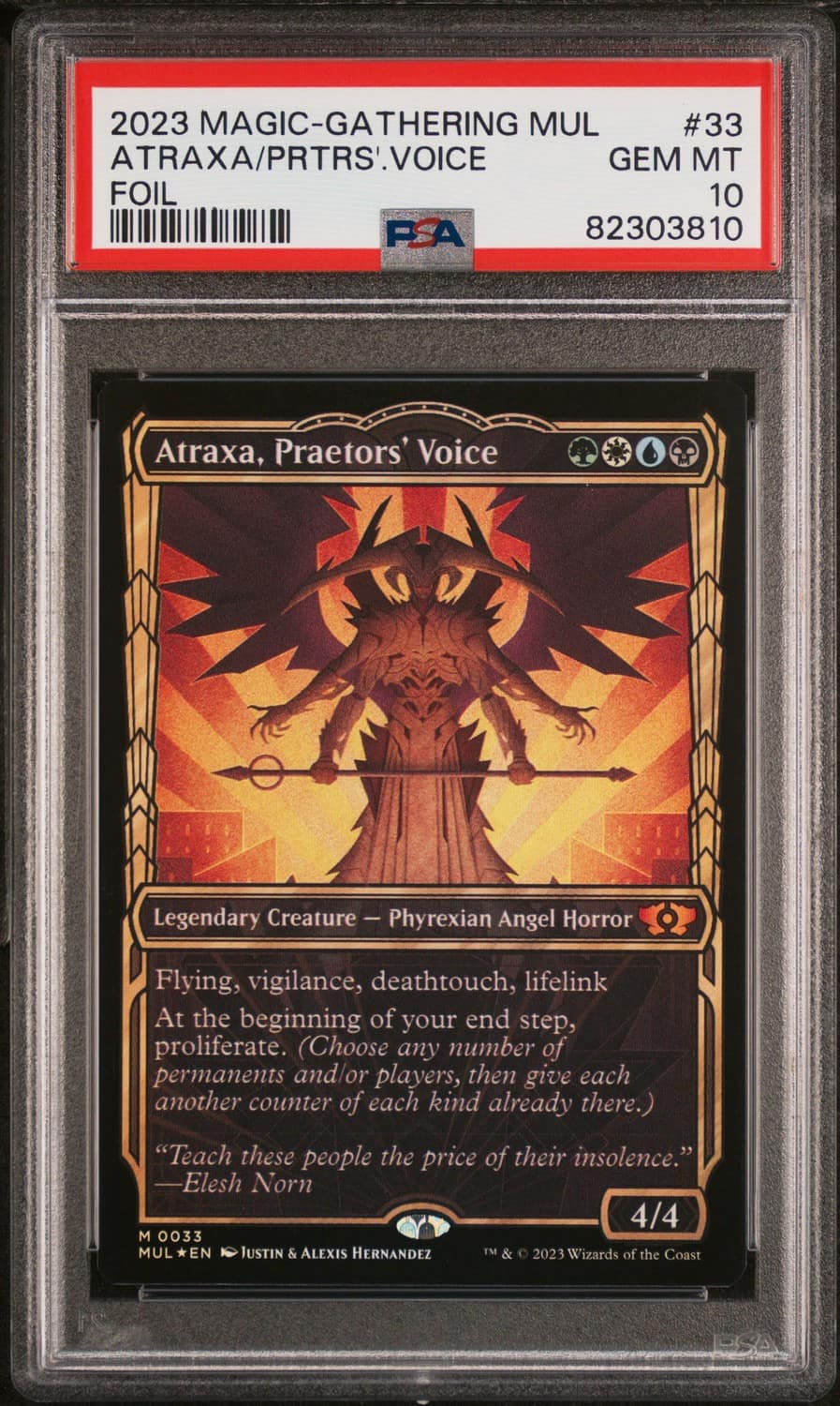 Atraxa, Praetors' Voice