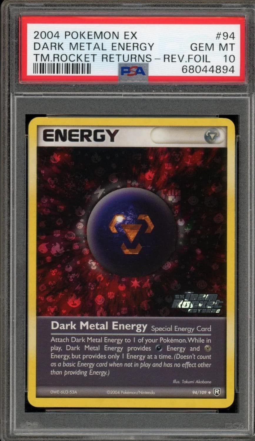 Dark Metal Energy