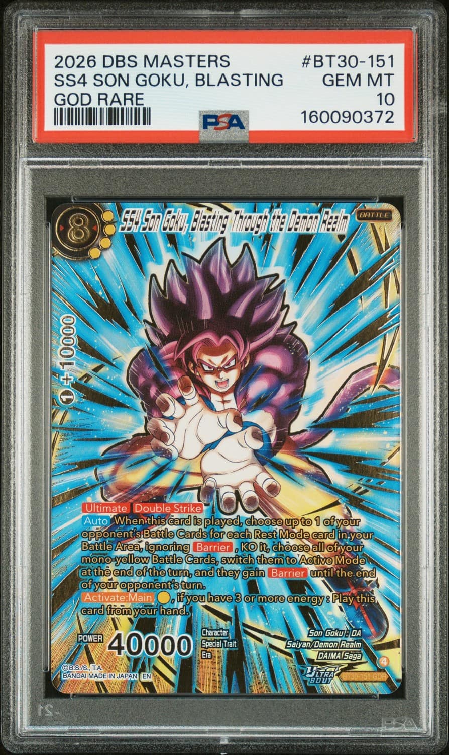 Ss4 Son Goku, Blasting