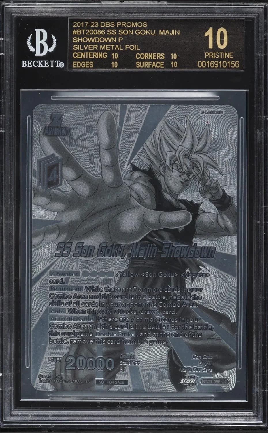 Ss Son Goku, Majin Showdown P/(silver Metal Foil)