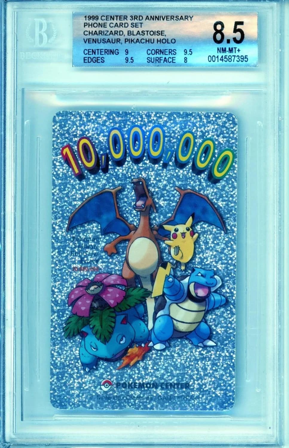 Charizard, Blastoise, Venusaur, Pikachu