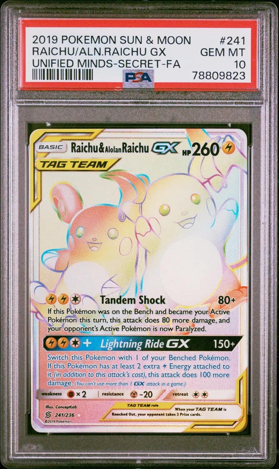 Raichu & Alolan Raichu Gx