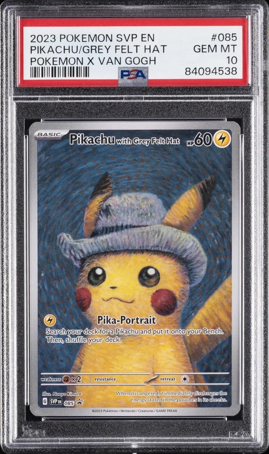 Pikachu/grey Felt Hat