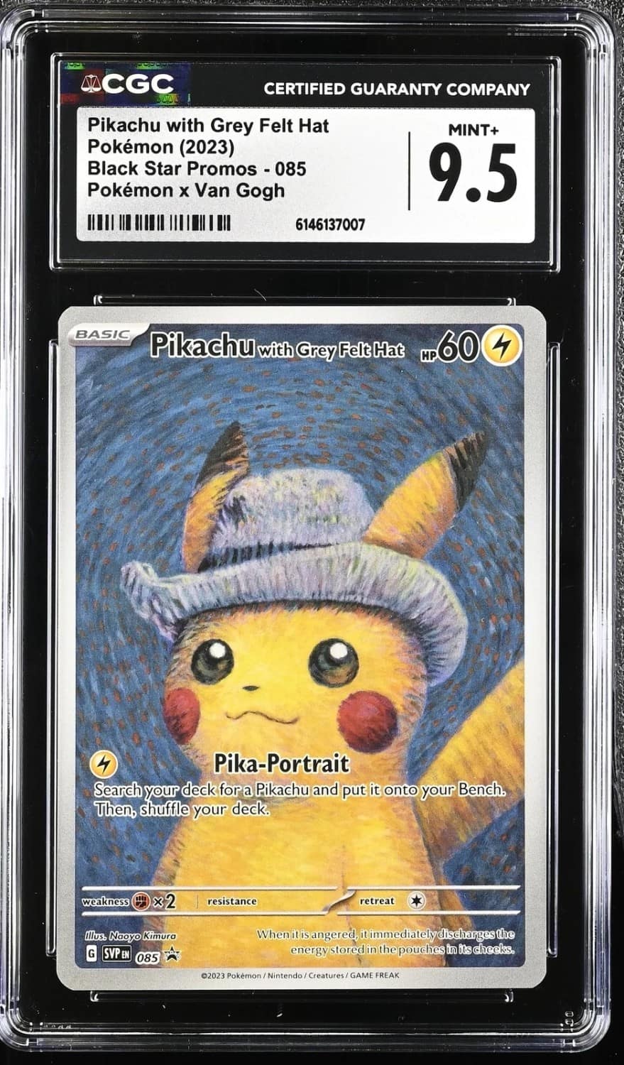 Pikachu/grey Felt Hat