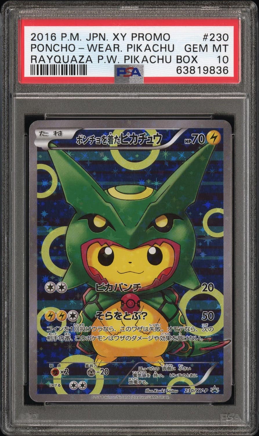 Poncho-Wearing Pikachu