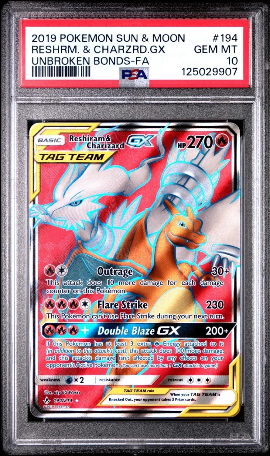 Reshiram & Charizard Gx