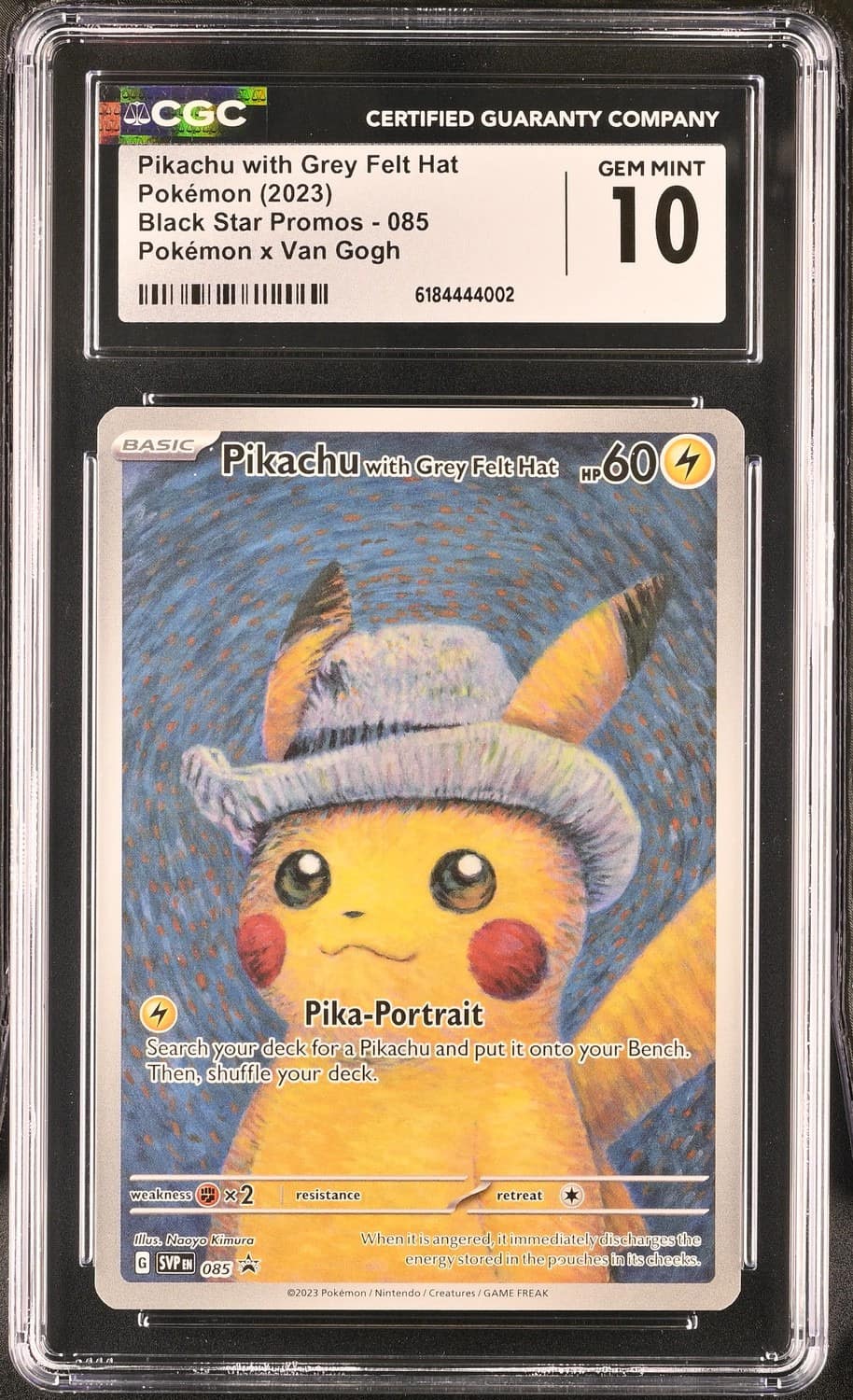 Pikachu/grey Felt Hat