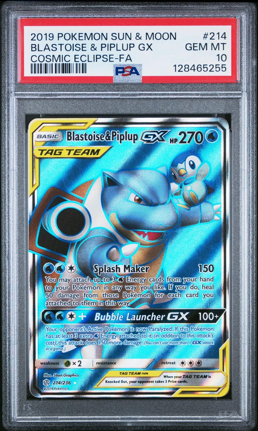 Blastoise & Piplup Gx