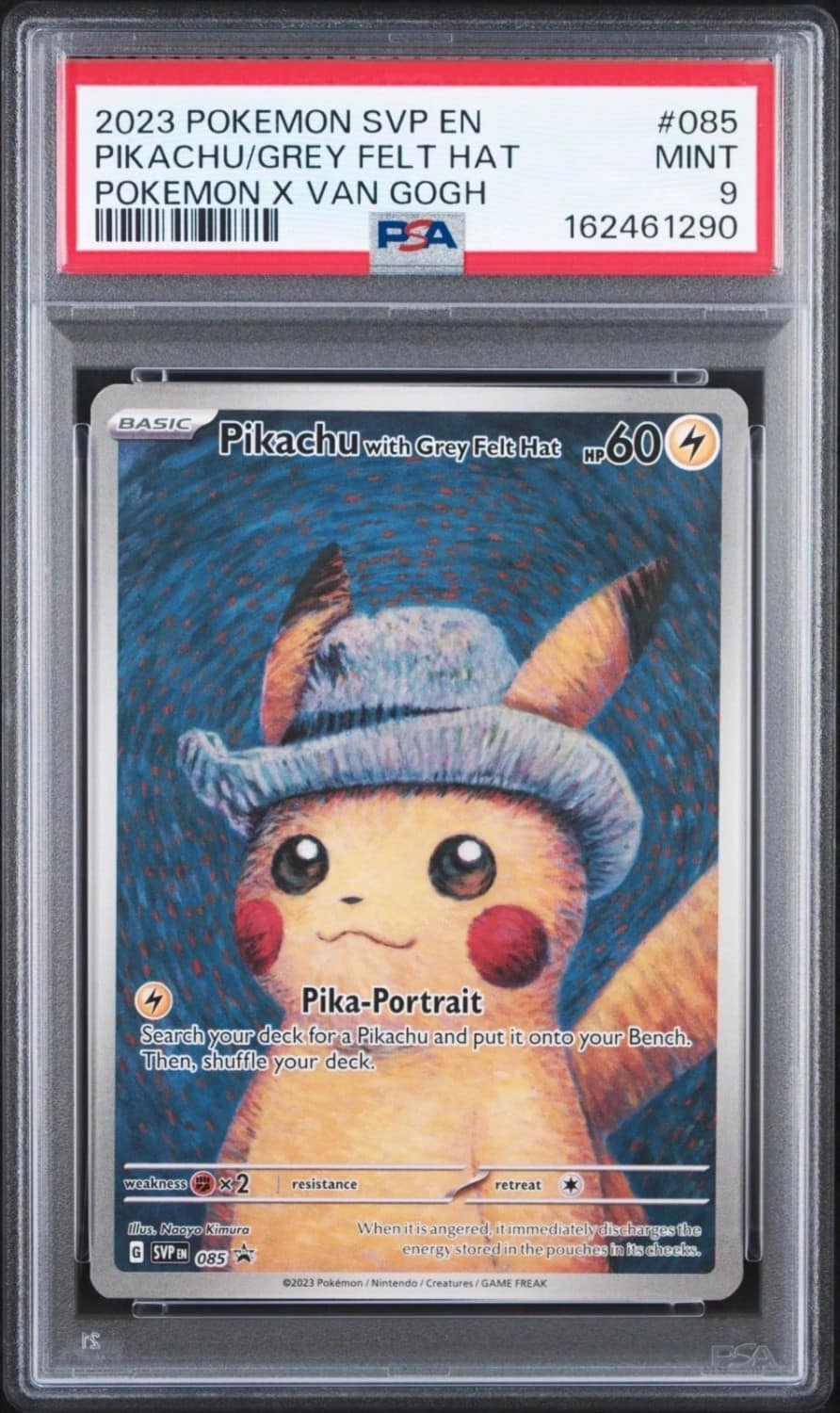 Pikachu/grey Felt Hat