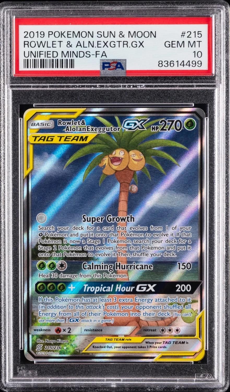 Rowlet & Alolan Exeggutor Gx