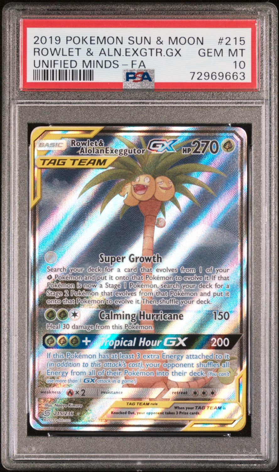 Rowlet & Alolan Exeggutor Gx