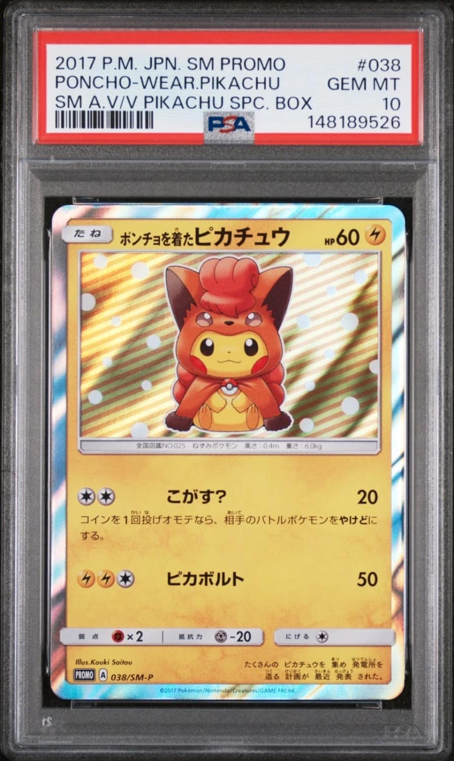 Poncho-Wearing Pikachu
