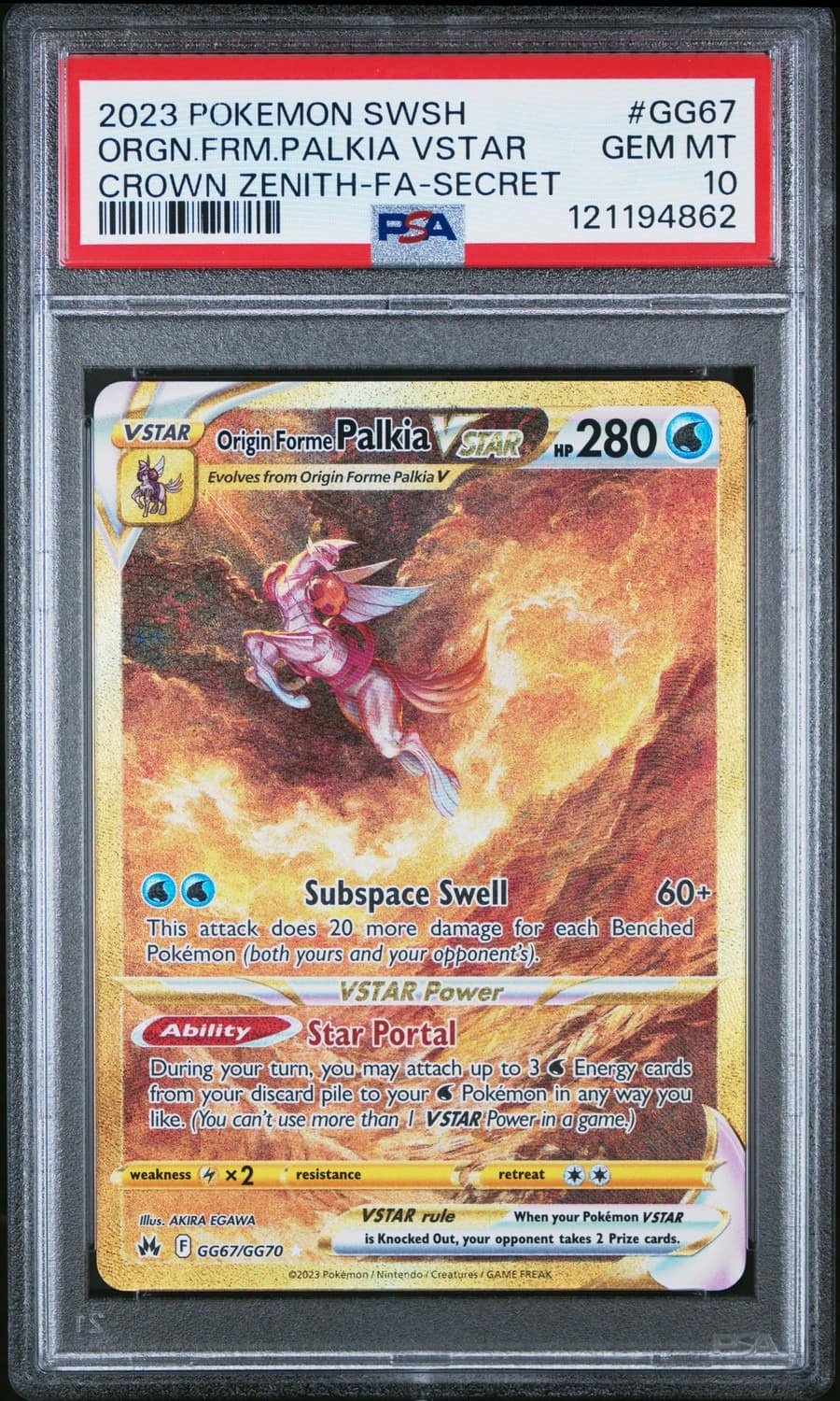 Origin Forme Palkia Vstar