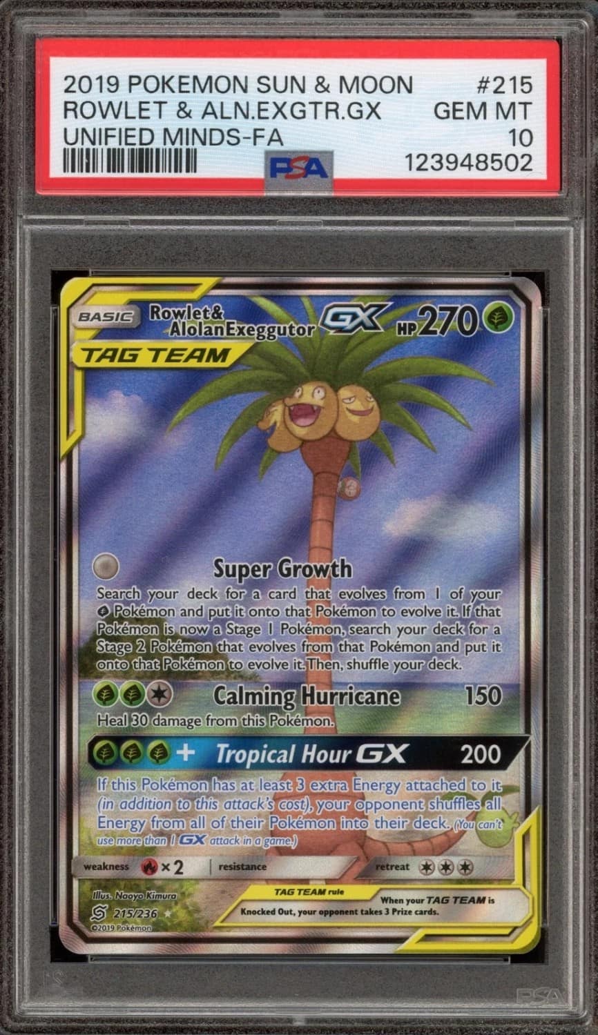 Rowlet & Alolan Exeggutor Gx