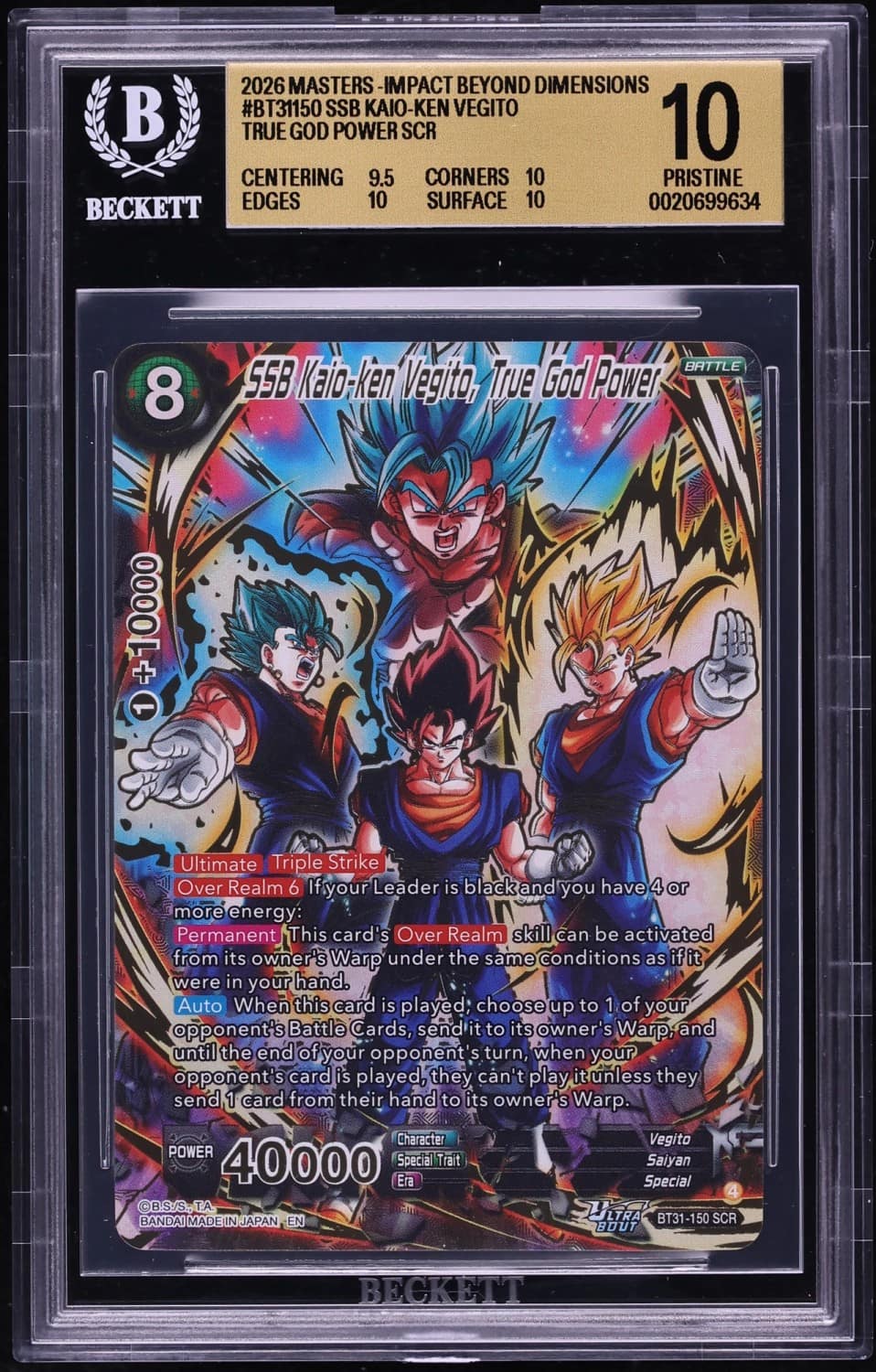 Ssb Kaio-Ken Vegito, True God Power Scr