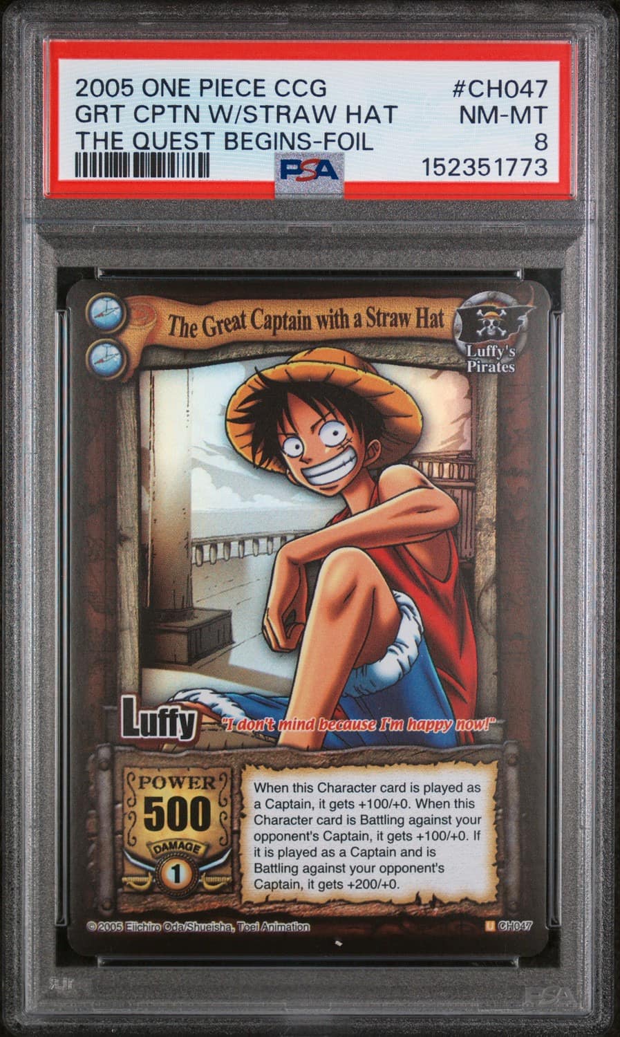 Grt Cptn W/straw Hat