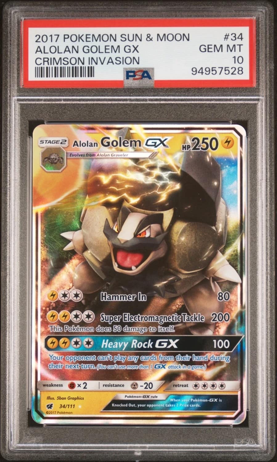 Alolan Golem Gx