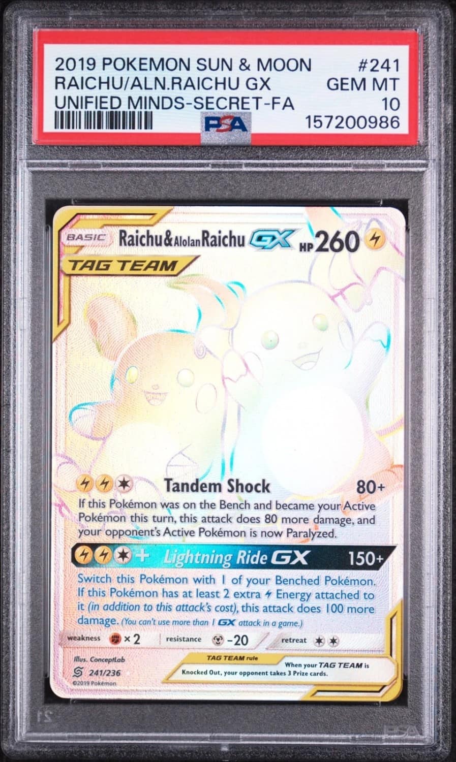Raichu & Alolan Raichu Gx