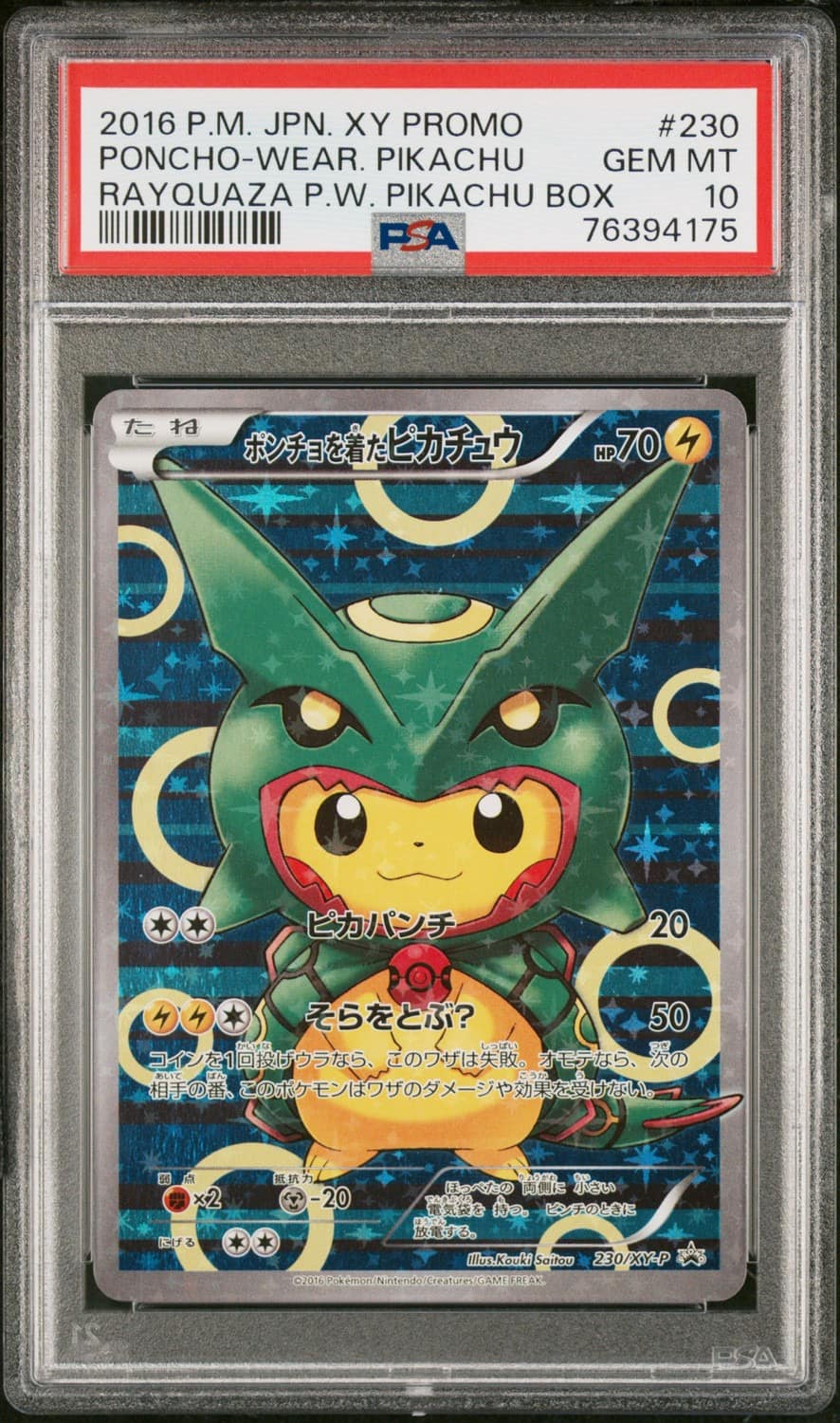 Poncho-Wearing Pikachu