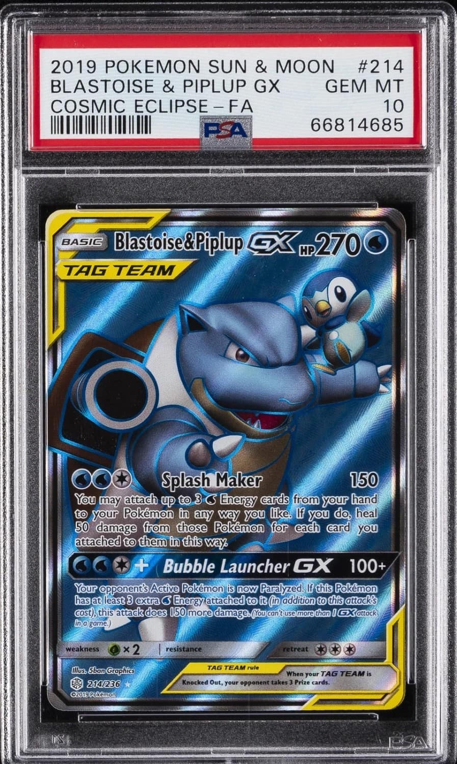 Blastoise & Piplup Gx