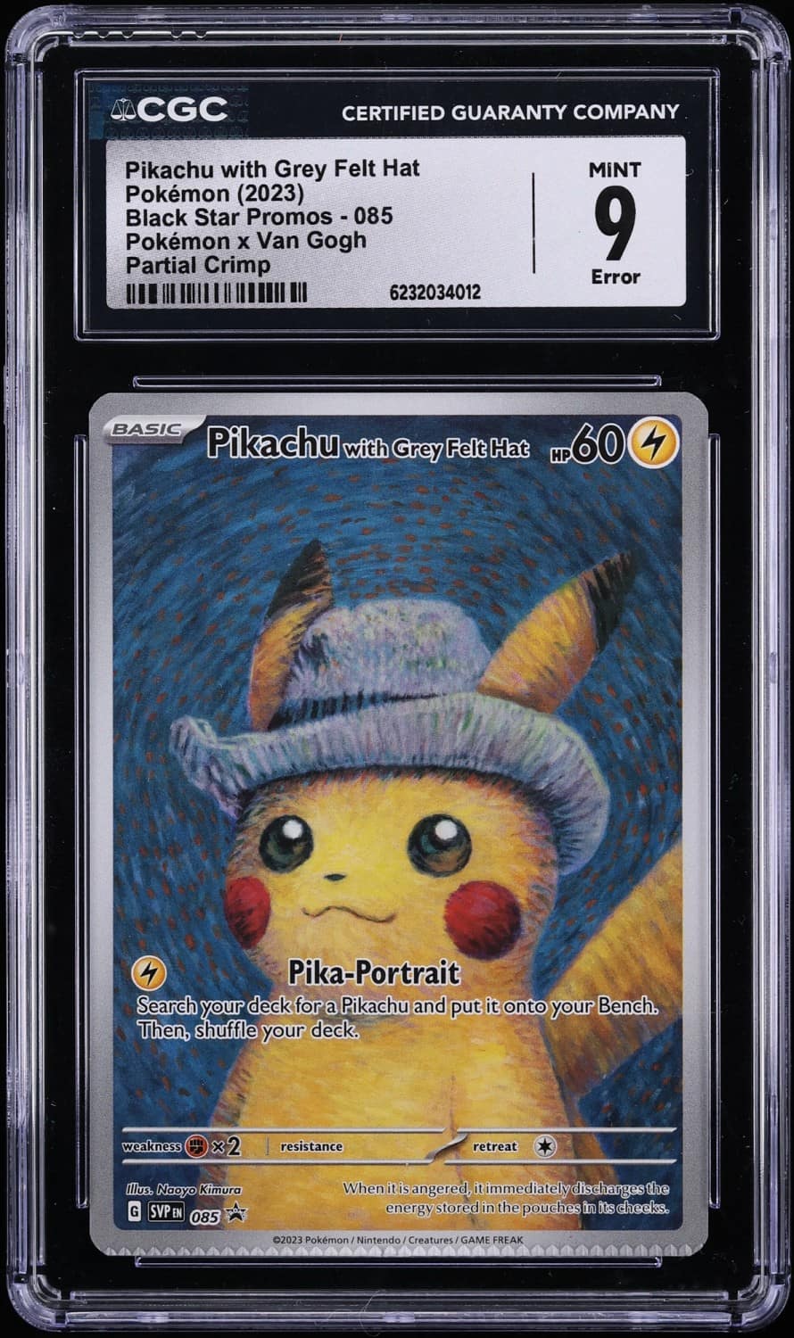 Pikachu/grey Felt Hat